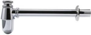 Royal Plaza Merlot bekersifon met muurbuis en rozet 1.1 4" chroom