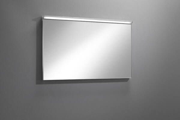Royal Plaza Merlot spiegel 100x60cm Rechthoek led verlichting geintegreerd inclusief dimmer IP44 Glas Zilver