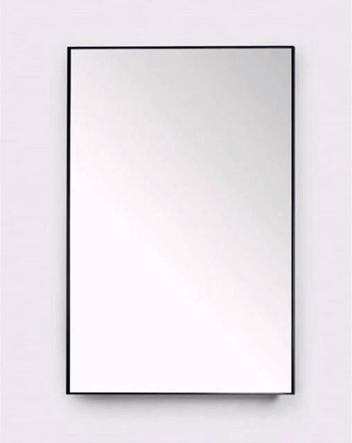Royal Plaza Merlot spiegel 30x80cm zonder verlichting rechthoek Glas Zwart mat