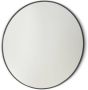 Royal Plaza Merlot spiegel 60x60cm zonder verlichting rond Glas Zwart mat - Thumbnail 1