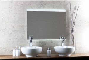 B&w-luxury Sub 130 spiegel met horizontale LED verlichting met sensor en verwarming 80x80 cm
