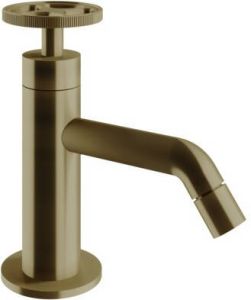 VT Wonen baden Flame fonteinkraan met industriele greep bronze bronze