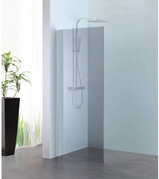 Royal Plaza Parri walk-in 120x200cm zilver profiel en grijs glas met clean coating 23787