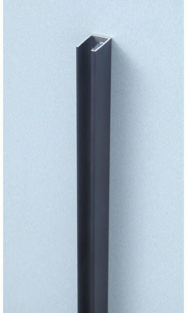 Sub 066 wandprofiel walk-in 200 cm voor 8 mm glasdikte mat zwart