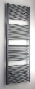 Royal Plaza Sorbus r radiator 60x140 580w recht met midden aansluiting grijs metallic 57622