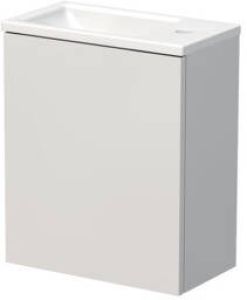 Sub Vito fonteinmeubel met fontein met kraangat 40 x 22 5 x 38 5 cm hoogglans wit