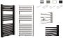 Sanicare Designradiator RVS Look Inclusief Ophanging Midden Aansluiting Recht 120x45 cm - Thumbnail 1