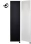 Sanicare electrische design radiator Denso 180 x 40 cm. mat zwart met thermostaat chroom (linksonder) HRLEC401800 A - Thumbnail 2