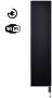 Sanicare Elektrische Design Radiator Denso 180x40cm mat zwart wifi thermostaat wit (rechtsonder) HRSWW401800 A - Thumbnail 2