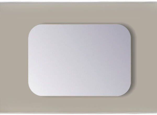 Sanicare Spiegel Rechthoek Q-Mirrors Afgeronde Hoeken 60x75 cm PP Geslepen Incl. Ophanging