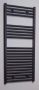Sanicare recht designradiator 111.8x45cm 596 watt mat zwart HRA451118A - Thumbnail 1