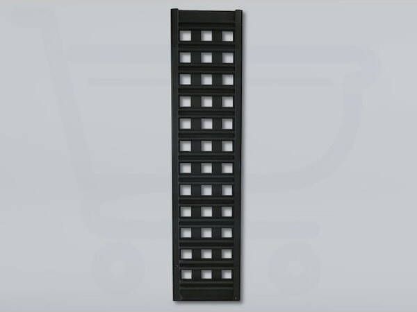 Sanicare Square designradiator 180x40cm zwart mat HRDSQUARE401800A