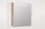 Saniclass 2.0 Spiegelkast 60x70x15cm verlichting geintegreerd 1 rechtsdraaiende spiegeldeur MFC legno calore 7256 - Thumbnail 1