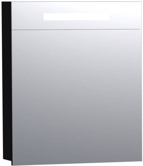 Saniclass 2.0 spiegelkast 60x70x15cm verlichting geintegreerd met 1 rechtsdraaiende spiegeldeur MDF mat Wit 7294