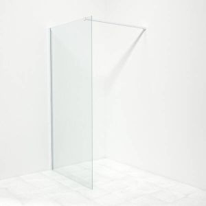 Saniclass Bellini inloopdouche 100x200cm helder glas mat wit sw203909 sw295908