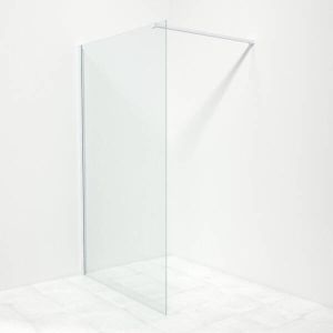 Saniclass Bellini inloopdouche 120x200cm helder glas mat wit sw203910 sw295908