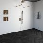Saniclass Create inloopdouche vrijstaand 100x200cm profielloos met antikalk en 8mm veiligheidsglas geborsteld RVS 4JC7-100g - Thumbnail 2