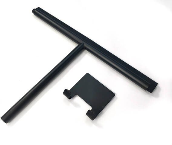 Saniclass Dual Glaswisser inclusief haak mat zwart YZ-G09 MB