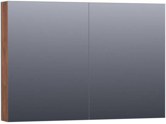 Saniclass Dual Spiegelkast 100x70x15cm 2 links- rechtsdraaiende spiegeldeur MFC viking shield 7269