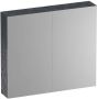 Saniclass Dual Spiegelkast 80x70x15cm 2 links- rechtsdraaiende spiegeldeur MFC Metal SK-DU80ME - Thumbnail 1