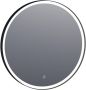 Brauer Edge Spiegel rond 70x70cm verlichting zwart 3600 - Thumbnail 1