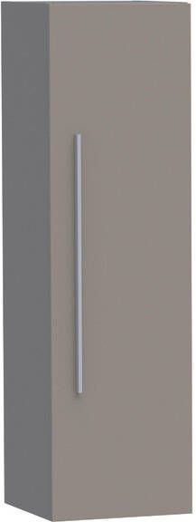 Saniclass EX Badkamerkast 120x35x35cm 1 links- rechtsdraaiende deur zonder greep MDF mat taupe 7022