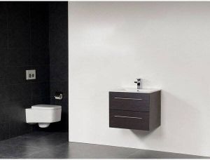 Saniclass Exclusive Line Kera 60 badmeubel Black Wood 1 kraangat sw3042 sw3148 sw8578