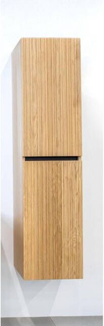 Saniclass Holz Hoge Kast 160cm 2 deuren greeploos eiken SW773964