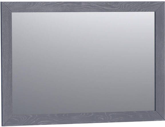 Saniclass Massief Eiken spiegel 100x70cm zonder verlichting rechthoek Purple oak OUTLET UDEN 30070POG