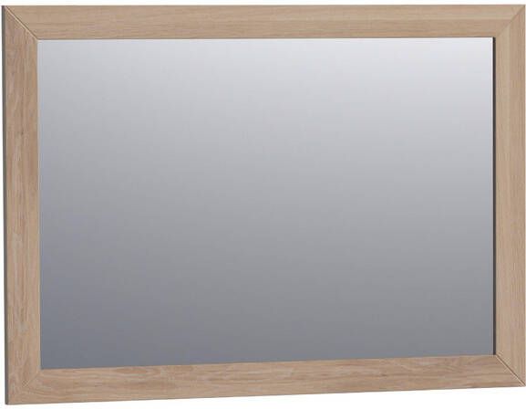 Saniclass Massief Eiken Spiegel 100x70cm zonder verlichting rechthoek Smoked oak 30070SOG