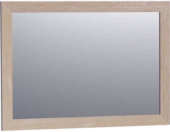 Saniclass Massief Eiken Spiegel 100x70cm zonder verlichting rechthoek white oak 30070WOG