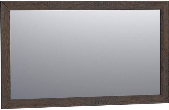 Saniclass Massief Eiken Spiegel 120x70cm zonder verlichting rechthoek black oak 30080BOG