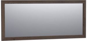 Saniclass Massief Eiken spiegel 160x70cm zonder verlichting rechthoek Black oak 30096BOG