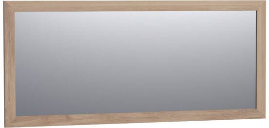 Saniclass Massief Eiken spiegel 160x70cm zonder verlichting rechthoek Smoked oak 30096SOG