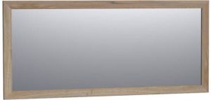 Saniclass Massief Eiken spiegel 160x70cm zonder verlichting rechthoek Vintage oak 30096VOG