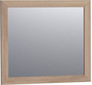 Saniclass Massief Eiken spiegel 80x70cm zonder verlichting rechthoek Smoked oak 30090SOG
