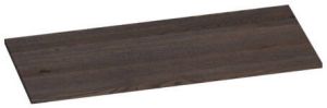 Saniclass Massief eiken wastafelblad 100x46x2cm zonder kraangat Hout Black oak i2912BO