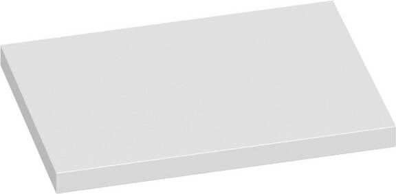 Saniclass MDF Wastafelblad 60x46x4cm zonder kraangat MDF hoogglans wit i2906-36