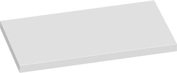 Saniclass MDF Wastafelblad 80x46x4cm zonder kraangat MDF hoogglans wit i2907-36