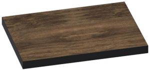 Saniclass MFC Plus wastafelblad 60x46x4cm zonder kraangat MFCPlus Burned Bark TB-MFP60BB36