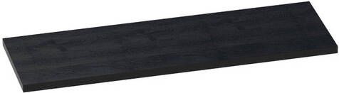 Saniclass MFC Wastafelblad 140x46x4cm zonder kraangat MFC black wood 2440-36