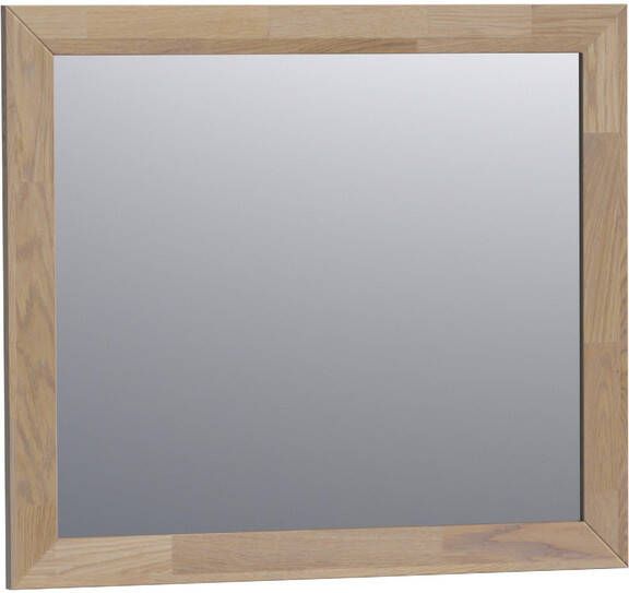 Saniclass natural wood Spiegel 80x70cm zonder verlichting rechthoek grey oak 30090