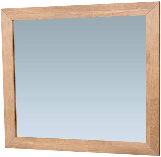 Saniclass natural wood Spiegel 80x70x1.8cm rechthoek doorlopend lamel zonder verlichting purple oak 3221PO