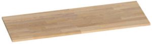 Saniclass Natural Wood wastafelblad 120x46x2cm zonder kraangat Hout Grey oak TB-NW120GO