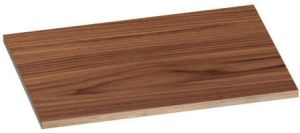 Saniclass Natural Wood wastafelblad 60x46x2cm zonder kraangat Hout Natural walnut TB-WW60NWA