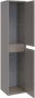 Brauer New Future Badkamerkast 160x35x35cm 2 greep loze links rechtsdraaiende deuren MDF hoogglans taupe 7400 - Thumbnail 1