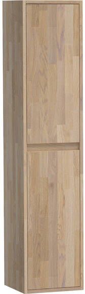 Saniclass Nexxt 160 Badkamerkast 160x35x35cm 2 links rechtsdraaiende deuren hout grey oak 7007