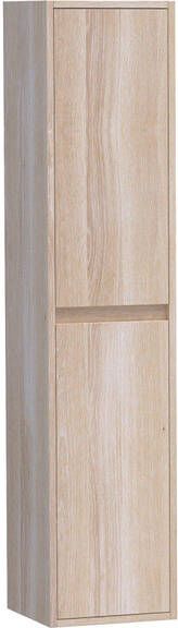 Saniclass Nexxt 160 Badkamerkast 160x35x35cm 2 links rechtsdraaiende deuren hout white oak 7007WOG