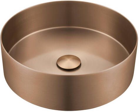 Saniclass ONE Waskom 36x36x11cm RVS Geborsteld koper SP-WB36A-Brushed Copper