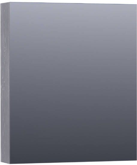 Saniclass Plain spiegelkast 60x70x15cm met 1 rechtsdraaiende spiegeldeur Hout Purple oak SK-PL60RPO